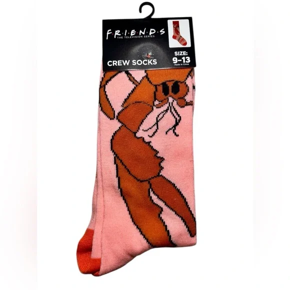 Friends Socks You're My Lobster NWT Crew Sz.9-13 - Picture 1 of 2
